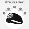 CHENYONAS Vikings Helm of Awe Rune Anti-Sweat Band, Outdoor Sports Headband Moisture Wicking Fitness Elastic Sports Headband Indoor, Black view 4