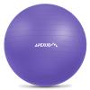 APEXUP Yoga Ball Exercise Ball Anti Slip Heavy Duty for Fitness, Balance & Core Workout (S (15"~18") 45cm, Purple) view 1