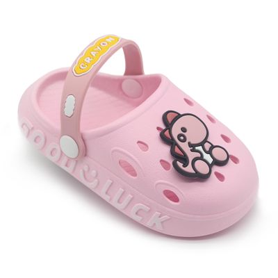 icosylify Toddler Shoes 0-15 yrs Girls Boys Clogs Baby Girl Sandals Baby Boy Sandals Garden Shoes Dinosaur Cartoon Slides Slip-Resistance Beach Slipper Toddler Little Kid Big Kid Pink