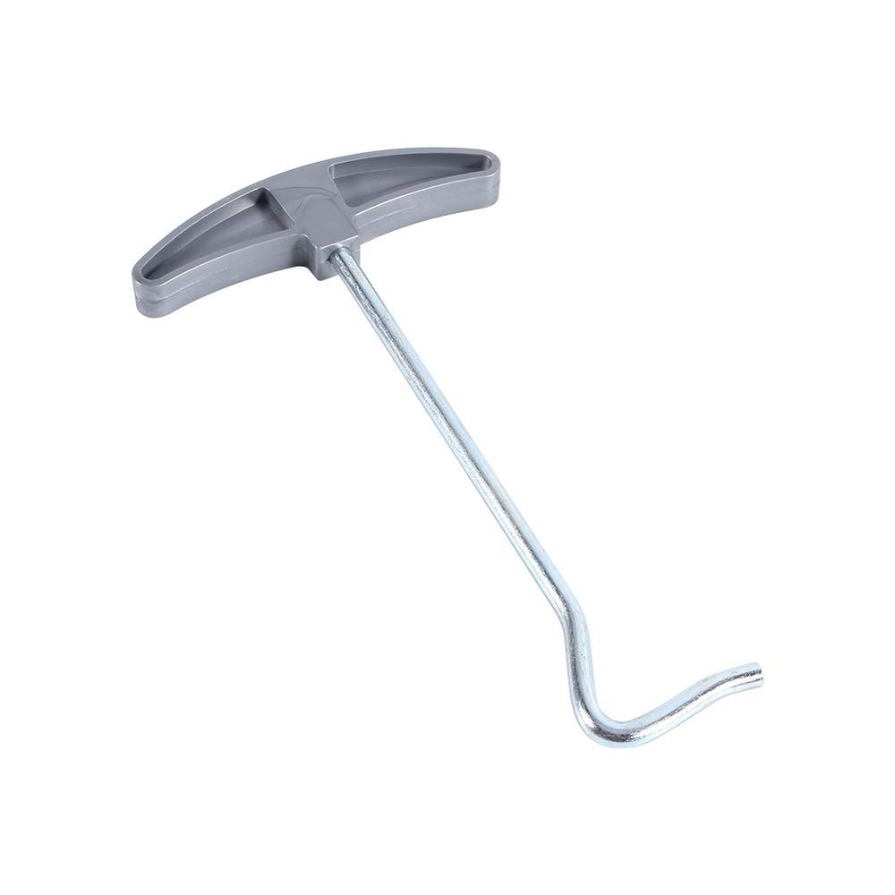 Peg Puller Extractor,Tent Peg Nail Puller Tool,Outdoor Tent Stake Puller Tool,Portable Plastic Handle Steel Awning Stakes Hooks Remover Lifter for Outdoor Camping