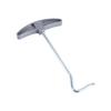 Peg Puller Extractor,Tent Peg Nail Puller Tool,Outdoor Tent Stake Puller Tool,Portable Plastic Handle Steel Awning Stakes Hooks Remover Lifter for Outdoor Camping view 1