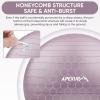 APEXUP Yoga Ball Exercise Ball Anti Slip Heavy Duty for Fitness, Balance & Core Workout (S (15"~18") 45cm, Mauve) view 3