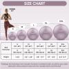 APEXUP Yoga Ball Exercise Ball Anti Slip Heavy Duty for Fitness, Balance & Core Workout (S (15"~18") 45cm, Mauve) view 4