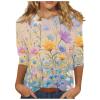 3/4 Length Sleeve Womens Tops, Womens Tops 3/4 Sleeve, Women's Tops 3/4 Sleeve, Womens Tops Summer, Women Fall Fashion 2024, Blusas Manga 3/4 para Mujer Blue view 1