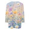 3/4 Length Sleeve Womens Tops, Womens Tops 3/4 Sleeve, Women's Tops 3/4 Sleeve, Womens Tops Summer, Women Fall Fashion 2024, Blusas Manga 3/4 para Mujer Blue view 3