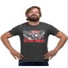 5X-Large Heather Black Mens George Washington USA Bald Eagle You Free Tonight? T-Shirt view 1