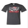 5X-Large Heather Black Mens George Washington USA Bald Eagle You Free Tonight? T-Shirt view 2