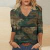 3/4 Sleeve T Shirts for Women, Womens 3/4 Sleeve Summer Tops, Women's 3/4 Sleeve Summer Tops, Plus Size Tops for Women Summer, Fall Clothes for Women 2024, Blusas Manga 3/4 para Mujer Black view 4