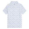 Vineyard Vines Boys Printed Sankaty Polo, Boat Stripe - White Cap, X-Large view 2