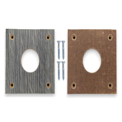 1-Count Birdhouse Entrance Hole Resizer, Reversible Gray/Brown, Upcycled/Recycled/Reclaimed Composite Material (1-1/4" Hole)