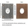 1-Count Birdhouse Entrance Hole Resizer, Reversible Gray/Brown, Upcycled/Recycled/Reclaimed Composite Material (1-1/4" Hole) view 2