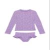 Gottex Baby Girl's Kids Toddler and Little Pineapple Print Two Piece Rash Guard Long Sleeve Swimsuit view 1