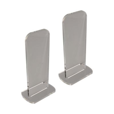 GLOGLOW Item Stand Acrylic Boxing Glove Display Stand, 2 Pack, Vertical Holder for Memorabilia, 3.1x2.0x5.9 Inches, Clear Daily Necessities (Transparent)