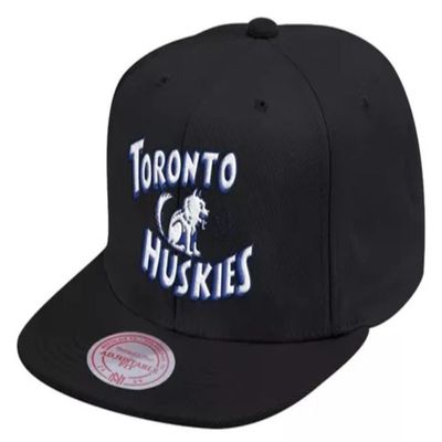 Mitchell & Ness Toronto Huskies Snapback Adjustable Hat Cap - Black