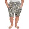 Royalty for Me Women's Elastic Waist Bermuda with Patch Pockets, Amazing Animal,L view 1