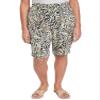 Royalty for Me Women's Elastic Waist Bermuda with Patch Pockets, Amazing Animal,L view 2