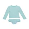 Gottex Baby Girl's Kids Toddler and Little Pineapple Print Two Piece Rash Guard Long Sleeve Swimsuit view 1
