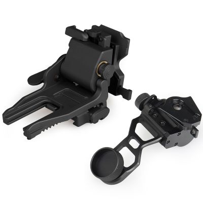 VISWISS PVS-14 J-arm Bracket Aluminum Rhino Mount Full Metal Tactical Helmet Mount Set,Night Vision Googgles NVG Mount L4G24,Black Metal Helmet Mount CNC PVS 15/18