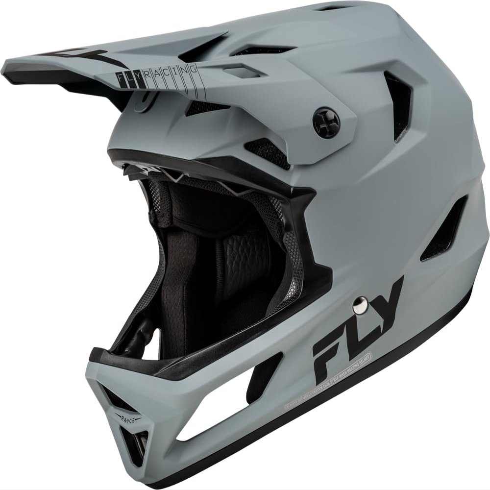 Fly Racing Rayce MTB/BMX Bicycle Helmet (Matte Grey, X-Small)