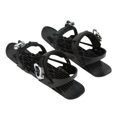 Mini Ski Boots, Adjustable Binding Mini Ski Shoes Easy to Control Black with Storage Bag for Beginners for Competition