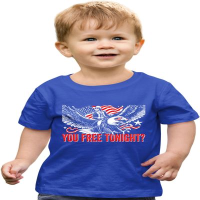 4T Royal Toddler George Washington USA Bald Eagle You Free Tonight? Toddler T-Shirt