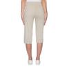 Ruby Rd. Womens Petite Mid-Rise Pull-On Straight Solar Millennium Tech Clamdigger with Side Splits Chino Size 6P view 2