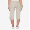 Ruby Rd. Womens Petite Mid-Rise Pull-On Straight Solar Millennium Tech Clamdigger with Side Splits Chino Size 6P view 4