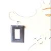 Clip-on Earrings Bohemian Wood Earrings Rectangle Dangle Assorted Colors 3 inch L (Dark Brown) view 2