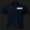 Security Polo in Navy with Silver/Reflective Design, Easy Care Pique Fabric, Poly/Cotton. view 3