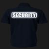 Security Polo in Navy with Silver/Reflective Design, Easy Care Pique Fabric, Poly/Cotton. view 4