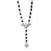 QIXIAMO Silver Flying Bat Necklace - Gothic, Punk Style - Women's Fashion Jewelry - Halloween, Special Occasions - Alloy, Nickel-Free, Cadmium-Free view 1