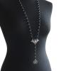 QIXIAMO Silver Flying Bat Necklace - Gothic, Punk Style - Women's Fashion Jewelry - Halloween, Special Occasions - Alloy, Nickel-Free, Cadmium-Free view 2