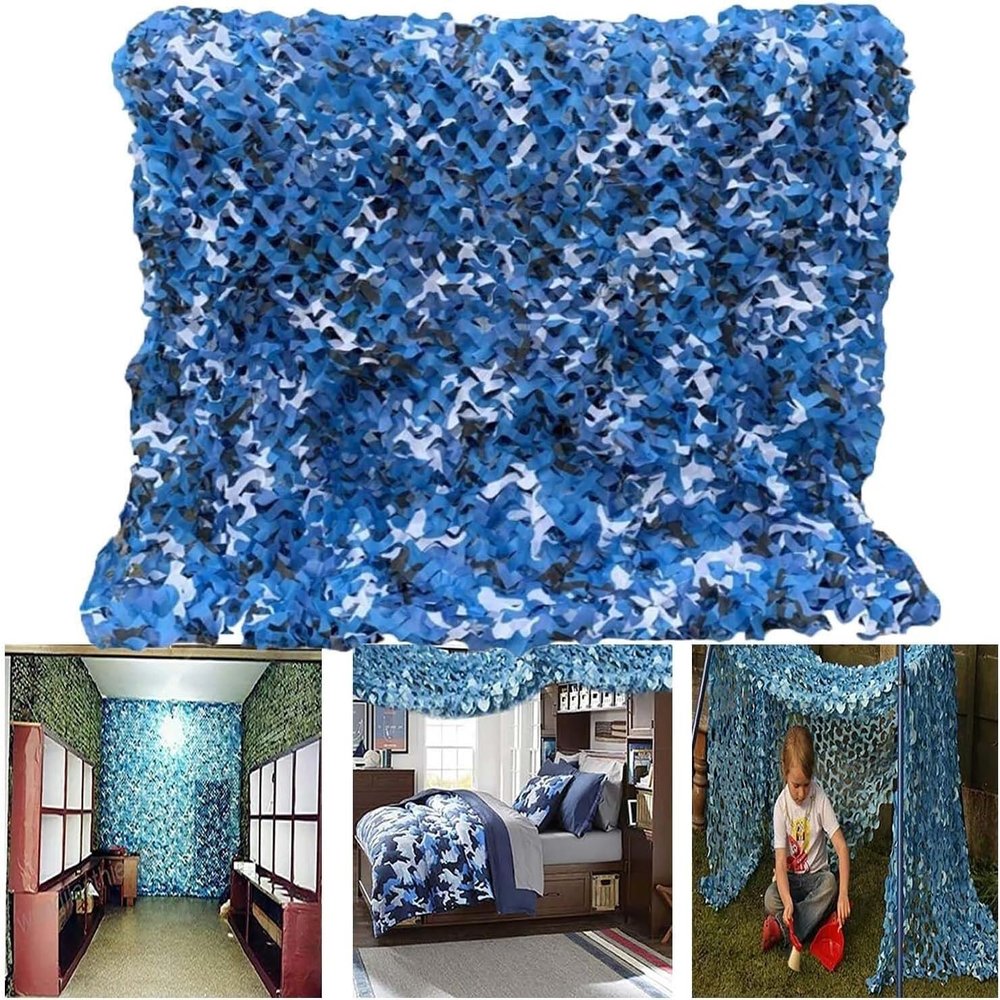RhLLvJ Lightweight Camouflage Netting, 20X20M, for Hunting, Camping, Launching, Car Covers, Awnings