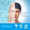 Lynllsh Womens Swim Cap for Long Hair PU Fabric Hairnet Swimming Caps for Women Men Adults Youths with Ear Plug and Nose Clip, Swim Hats Pool Caps to Protect Hair no Pulling (Pink, M) view 3