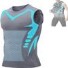 YJFZYYJJ Men Compression Shirt, 2024 New Version Ionic Shaping Sleeveless Vest for for Men to Build a Perfect Body (Gray,S,Small) view 1