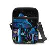 TODIYADDU Blue Mushroom Snail Messenger Bag for Women Crossbody Purse Starry Sky Shoulder Bag with Zipper Closure Waterproof Travel Sling Bag for Watch Cards Lipstick Small Cell Phone Purse Wallet-1 view 2