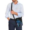 TODIYADDU Blue Mushroom Snail Messenger Bag for Women Crossbody Purse Starry Sky Shoulder Bag with Zipper Closure Waterproof Travel Sling Bag for Watch Cards Lipstick Small Cell Phone Purse Wallet-1 view 3