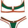Colaxi Female Bikini Set Swimming Costume Swimwear for Club Surfing Summer Beach Ladies, Brown, L view 4