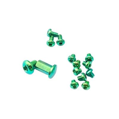 Echeson 12-Piece Set Titanium Screw Fits for Bugout 535, Custom CNC Scales Handle Screw DIY Replacement Accessories(Green)