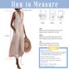 chouyatou Women's Summer Sleeveless Button Down Cotton Tank Dress Loose A-Line Tiered Tunic Beach Dress (X-Small, Light Blue) view 3