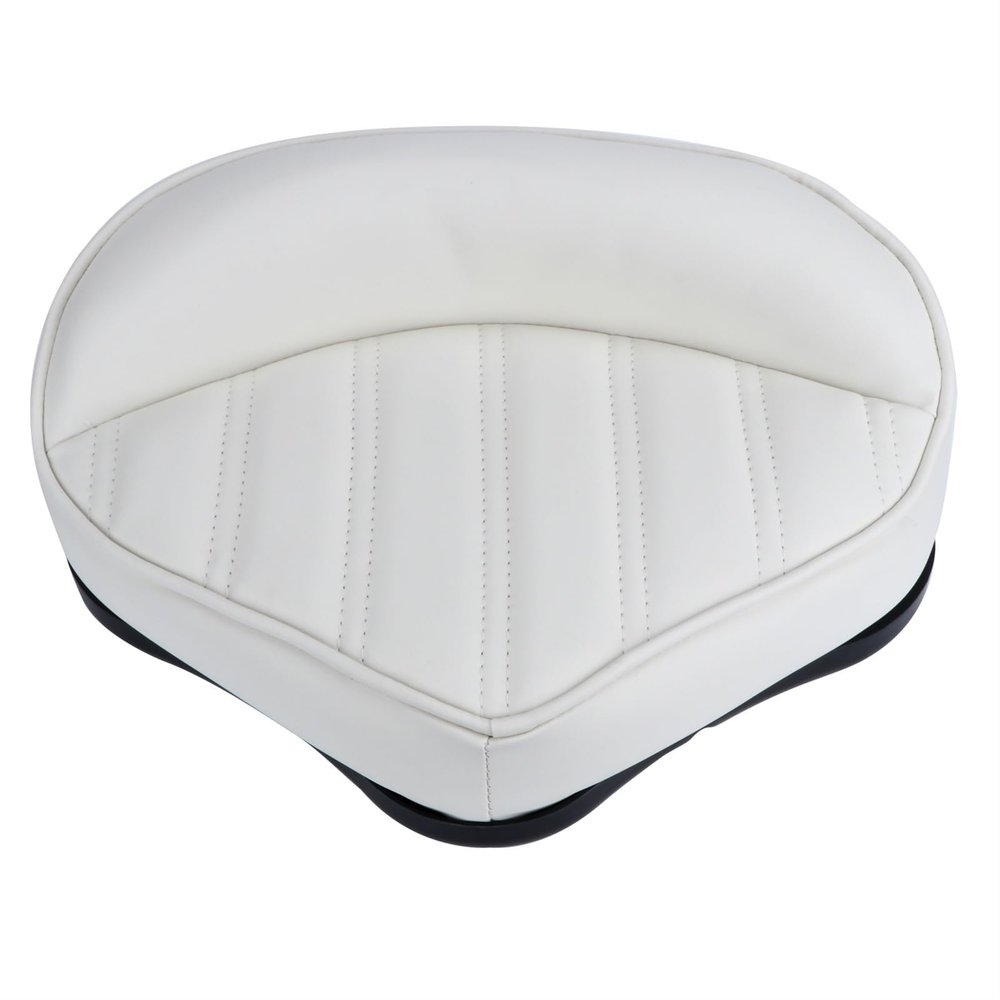 UNKOMN Marine Hardware Boat Seat Boat Fishing Pro Casting Deck Seat Boat Bike Butt Chair(White)