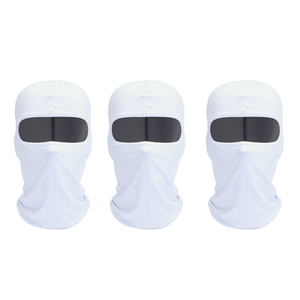 NineFit Basics 3PCS Thermal Full Face Masks Running for Adult Weather Gear Cycling, one hole