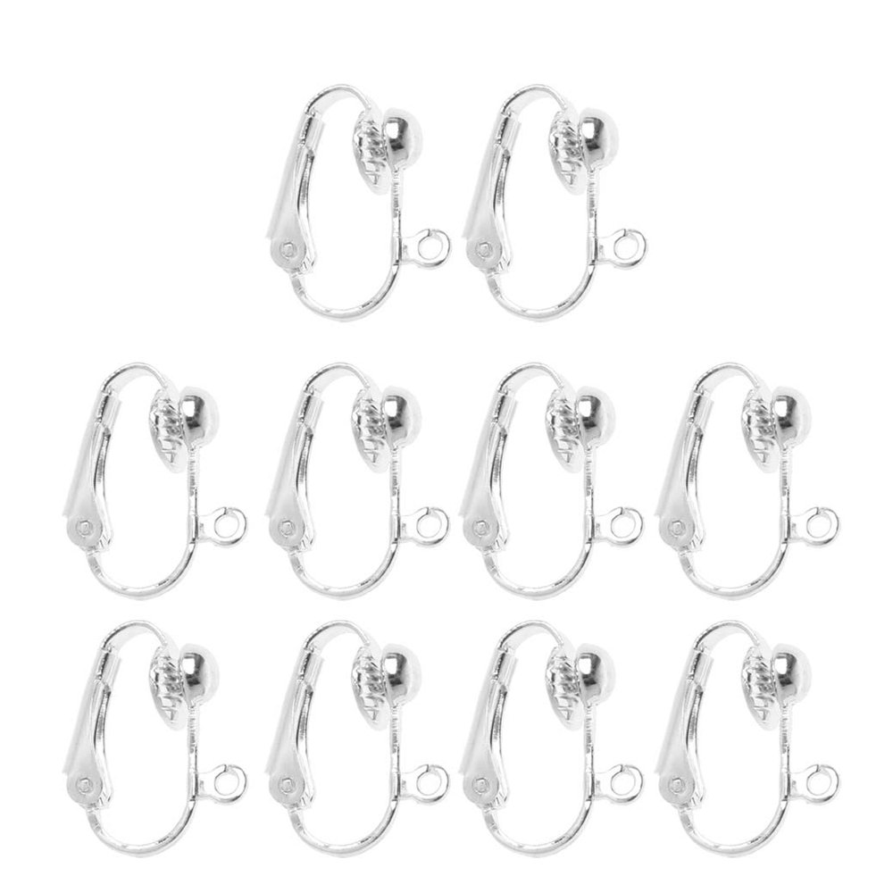 hokojix Ear Clip Converter One End of The Vertical Tube The Other End of The Silicone Ear Plug U-Shaped Jewelry Accessories