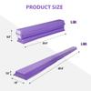 Nova Microdermabrasion 9 FT Folding Gymnastics Balance Beam for Kids Home Use Anti Slip Foam Floor Balance Beam Foldable Gymnastics Floor Beam (Purple, 9FT) view 2