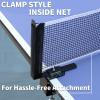 9 x 5 ft Indoor Ping Pong Table with Quick Clamp Ping Pong Net and Post Set - Table Tennis Table with Single Player Playback Mode view 3