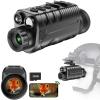 Nightiger Dual IR Night Vision Monocular for Adults Helmet OLED Large Circular Screen 850nm 940nm Rechargeable WiFi Night Vision Goggles HD Camera 4K Video Photo Digital Zoom Night Vision Binocular view 1
