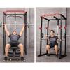 Power Cage Squat Rack Stands Gym Equipment 1000-Pound Capacity Exercise pull-up down view 3