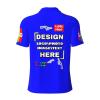 Custom T Shirts Add Your Own Image Text T Shirts Perfect for Golf Fishing Tennis Personalized Design 4 Side Print Custom Polo Shirts for Man Custom Gift 4X-Large Blue view 2