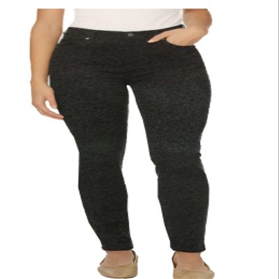 Buffalo David Bitton Women's Hanna Tencel Blend Soft Stretch High Rise Skinny Pants (US, Numeric, 6, Regular, Regular, Black Tonal Leopard)