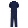Women 2 Piece Cotton Linen Outfits Casual Short Sleeve Top Summer Plus Size Suits High Waist Wide Leg Pants Sets view 3